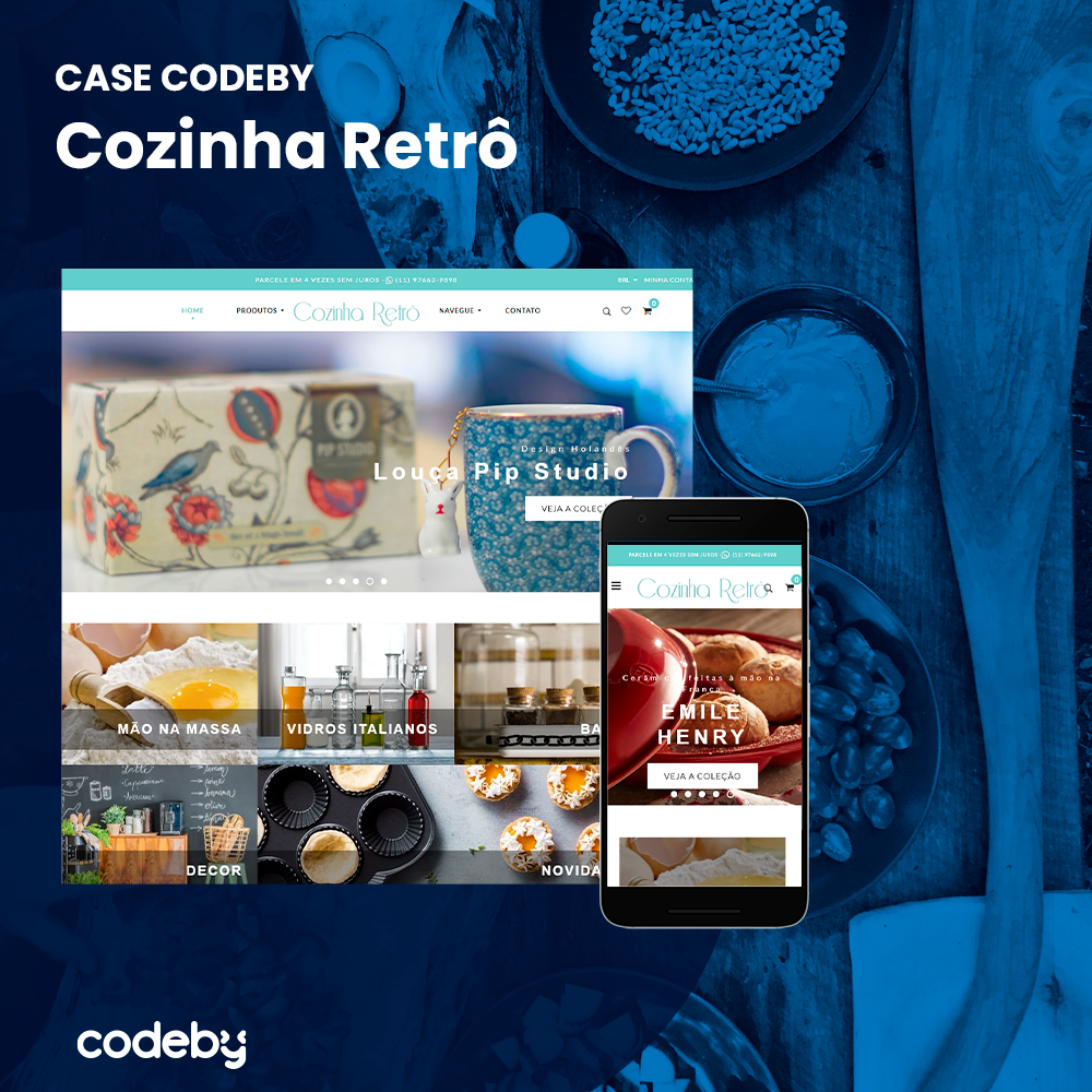 Projeto Codeby: Conheça o novo site da Cozinha Retrô