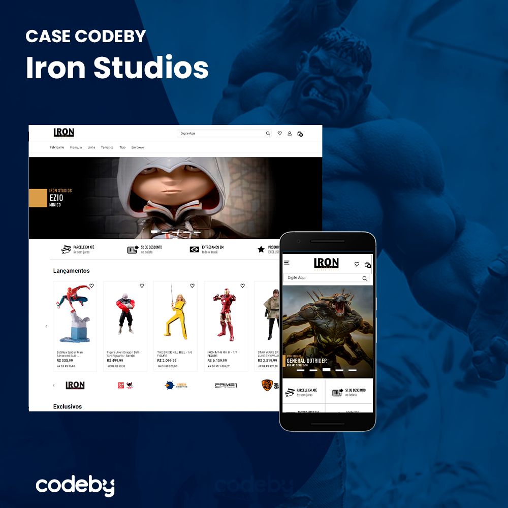 Projeto Codeby: Conheça o novo e-commerce da Iron Studios