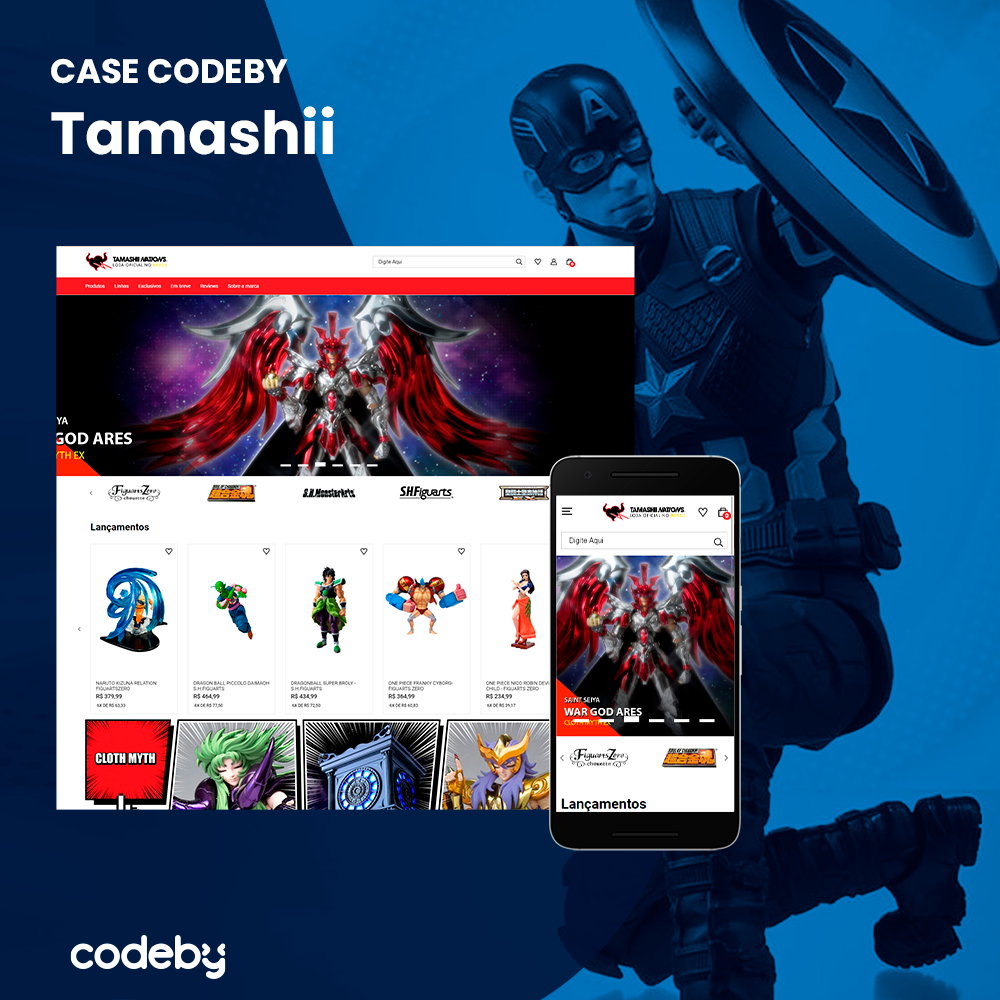 Projeto Codeby: Implantação de e-commerce VTEX CMS - Tamashii